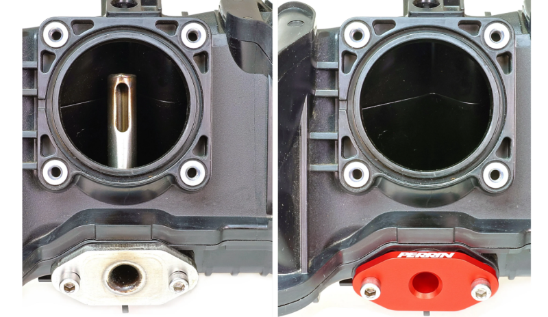 Perrin Performance Low Profile Intake Return Nozzle for Subaru WRX (2015-2023), Ascent (2020-2026), OBXT, and Legacy XT - Red