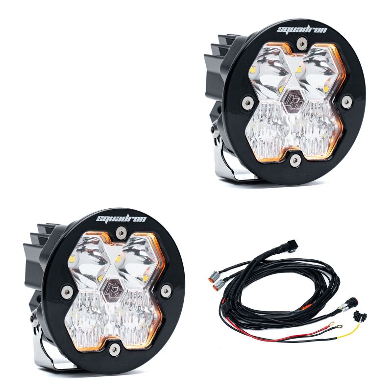Baja Designs Squadron-R 2.0 Sport LED Driving/Combo Pair - Bright, Durable Off-Road Lights