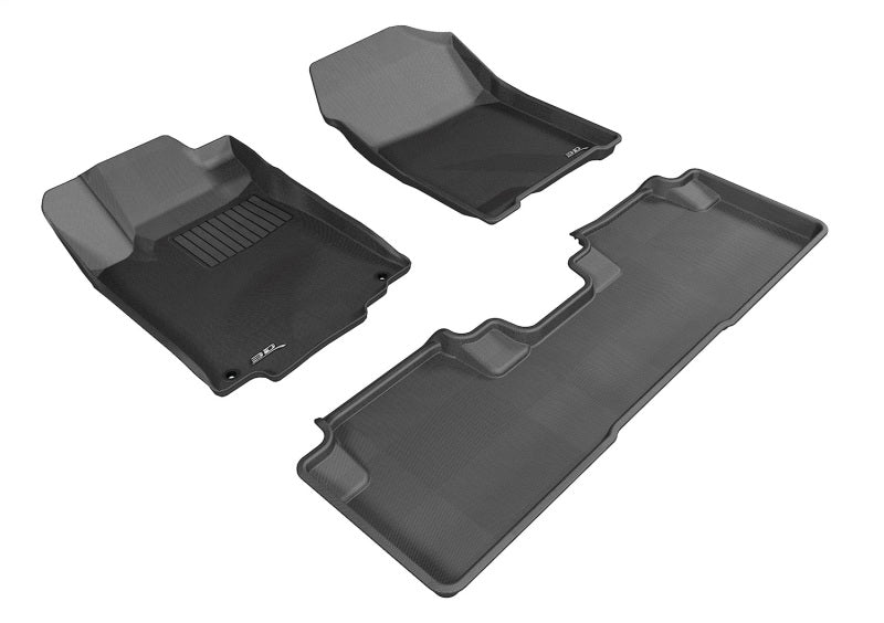 3D MAXpider KAGU All-Weather Floor Mats for 2012-2015 Honda CR-V, Black, Full Set