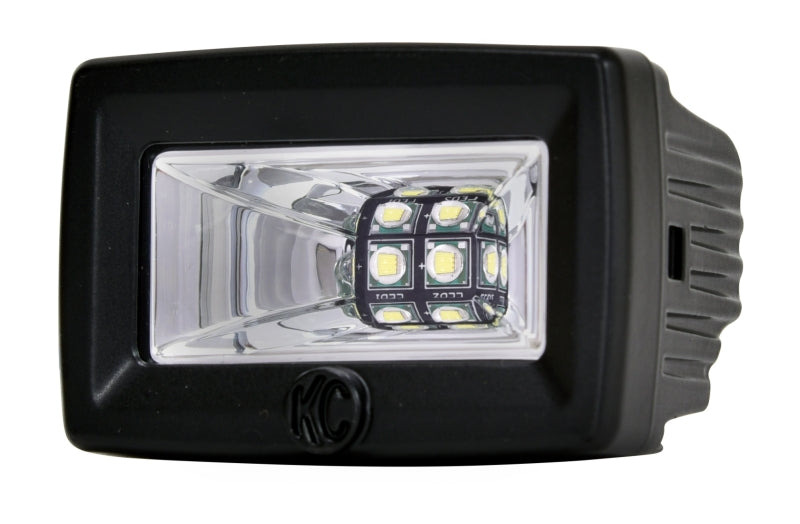 KC HiLiTES C-Series C2 20W LED Area Flood Light, 120-Degree Beam, Black - KCL1328