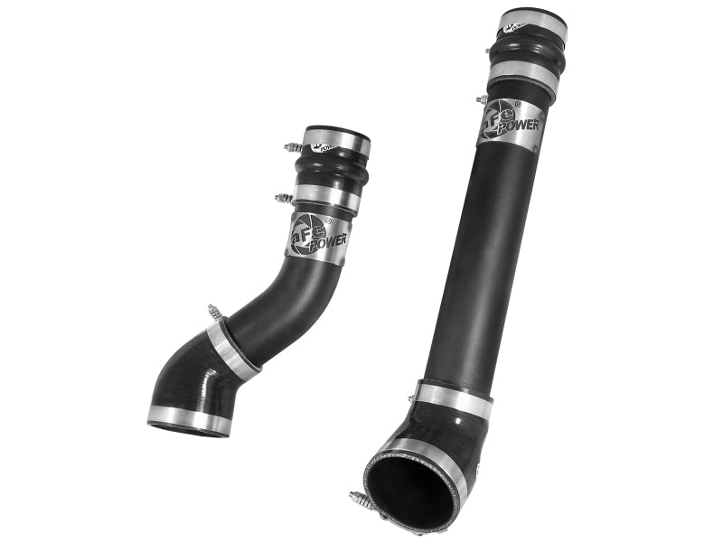 aFe BladeRunner 3-Inch Black Intercooler Hot and Cold Charge Pipe Kit, Part Number 46-20064-B, for 1994-2002 Dodge Ram 5.9L Diesel