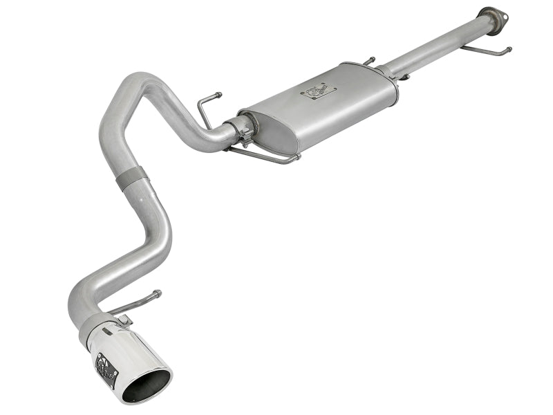 aFe Scorpion 2.5-Inch Aluminized Steel Cat-Back Exhaust with Polished Tip for Toyota FJ Cruiser V6 4.0L, Part 49-06039-P