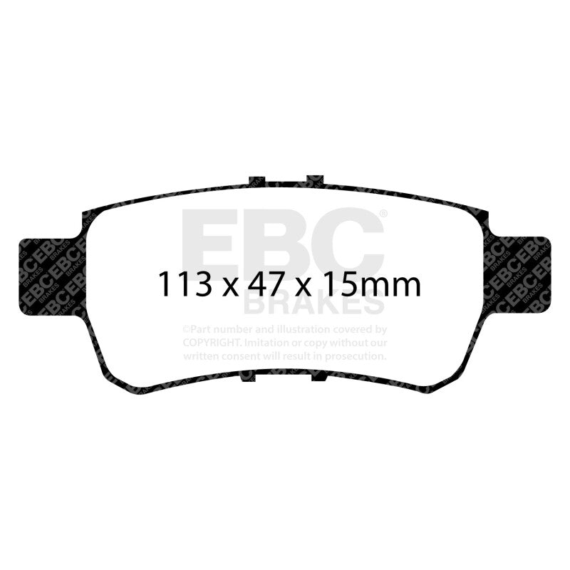 EBC Yellowstuff Rear Brake Pads DP41744R for 2005-2010 Honda Odyssey 3.5L