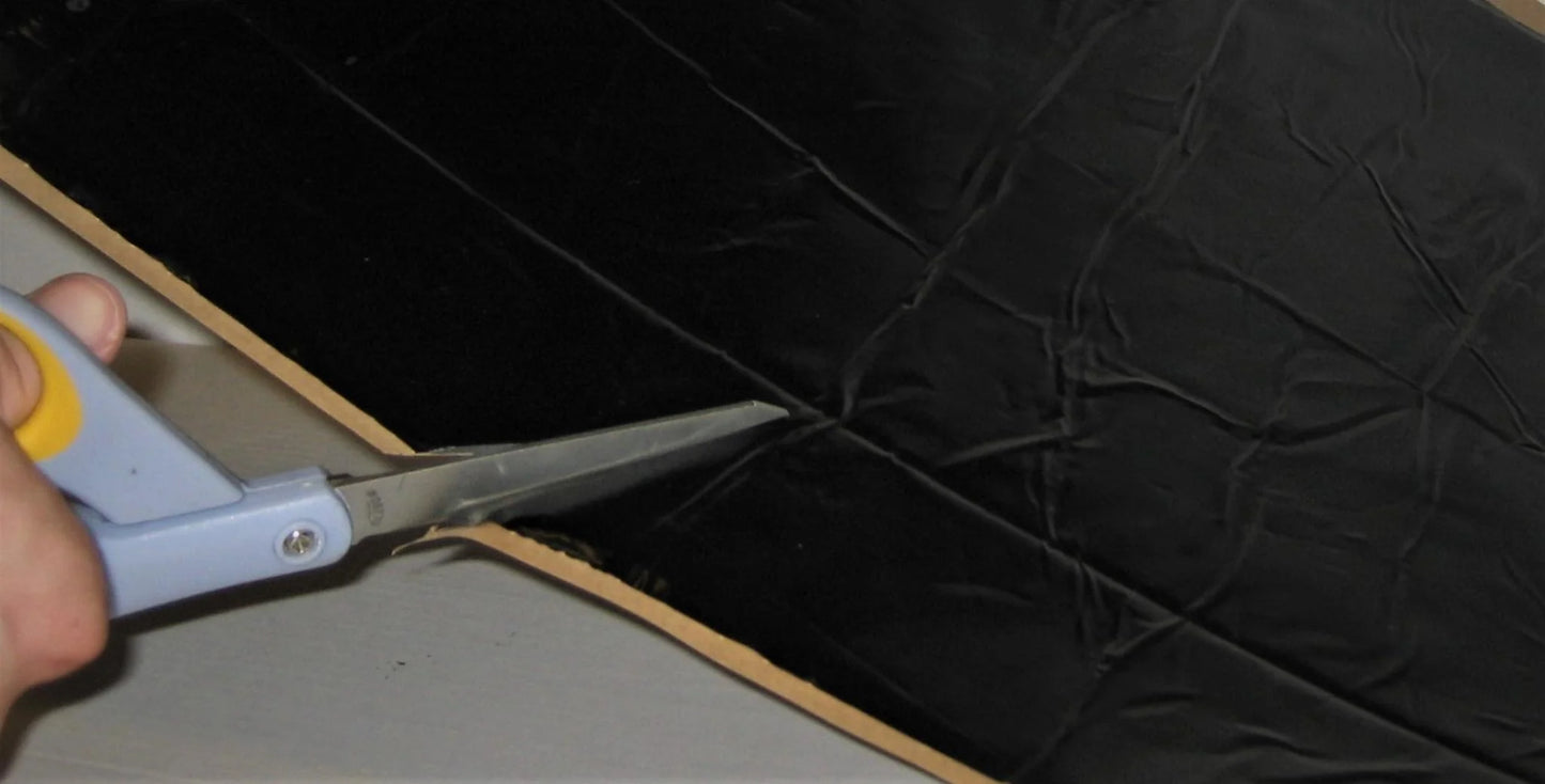 HushMat Door Kit #10200 – Automotive Sound Deadening & Thermal Insulation (10 Sq Ft, Black Foil)