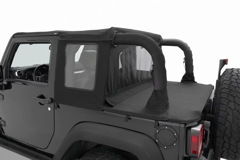 Bestop Jeep Wrangler JK 2007-2018 Halftop Soft Top - Premium Black Twill