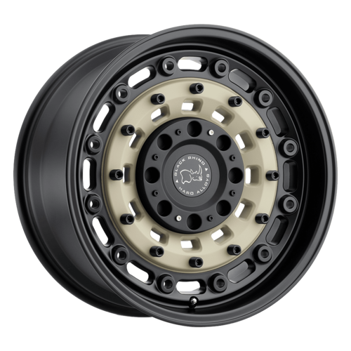 Black Rhino Hard Alloys Arsenal 17x9.5 Wheel, 8x165.1 Bolt Pattern, -18 Offset, Sand on Black