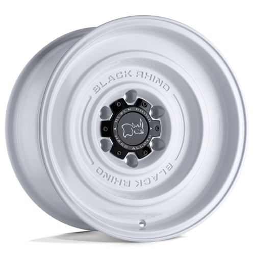 Black Rhino Hard Alloys SOLID 17-Inch Gloss White Wheel, 17x9.5, 6x139.7 Bolt Pattern, -12 Offset