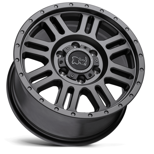 Black Rhino Hard Alloys Yellowstone 17x8 Wheel, 6x130 Bolt Pattern, +38 Offset, Matte Gunmetal