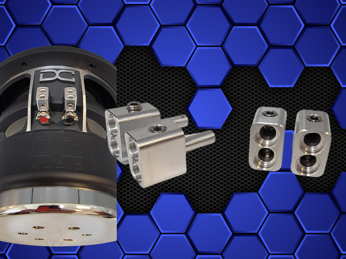 DC Audio D8AWG-IN-SUB Dual 8 Awg inputs for subwoofer terminals