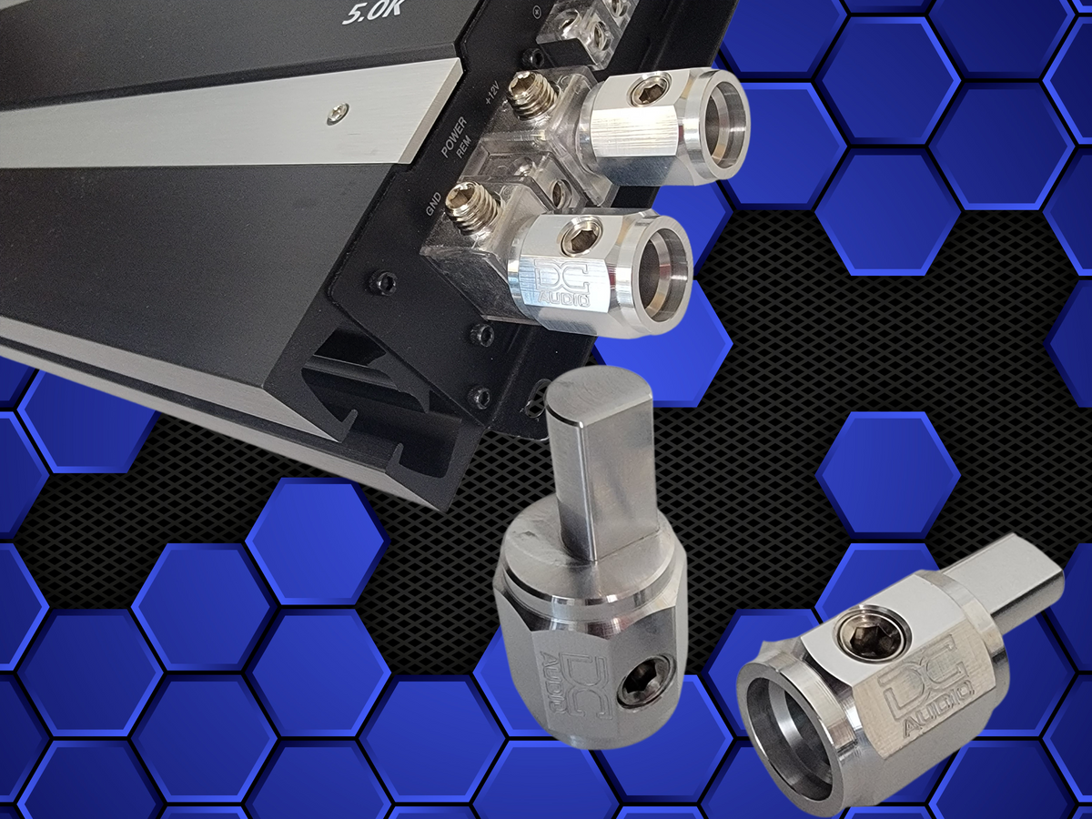 DC Audio "OCT 1/1 WR" Octo Series 1/0 to 1/0 Wire ends for Amplifiers Aluminum