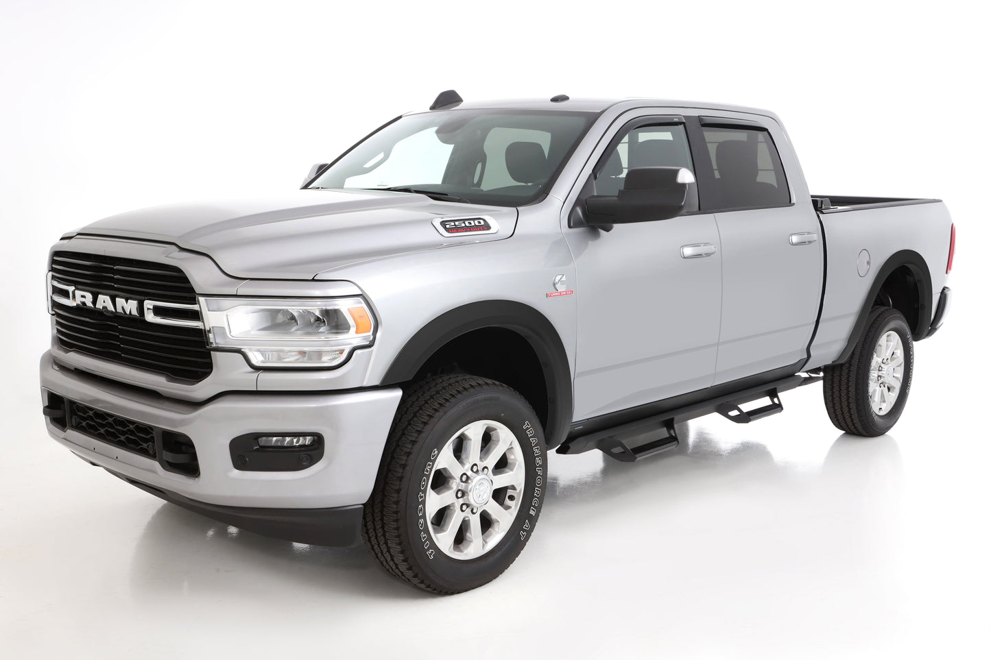 Bushwacker - 50937-02 - Fender Flare -  50937-02 Black OE-Style Smooth Finish 4-Piece Fender Flare Set for 2019-2023 Ram 2500/3500, Will not fit with OEM Flares, Includes Dually - P/N: 50937-02
