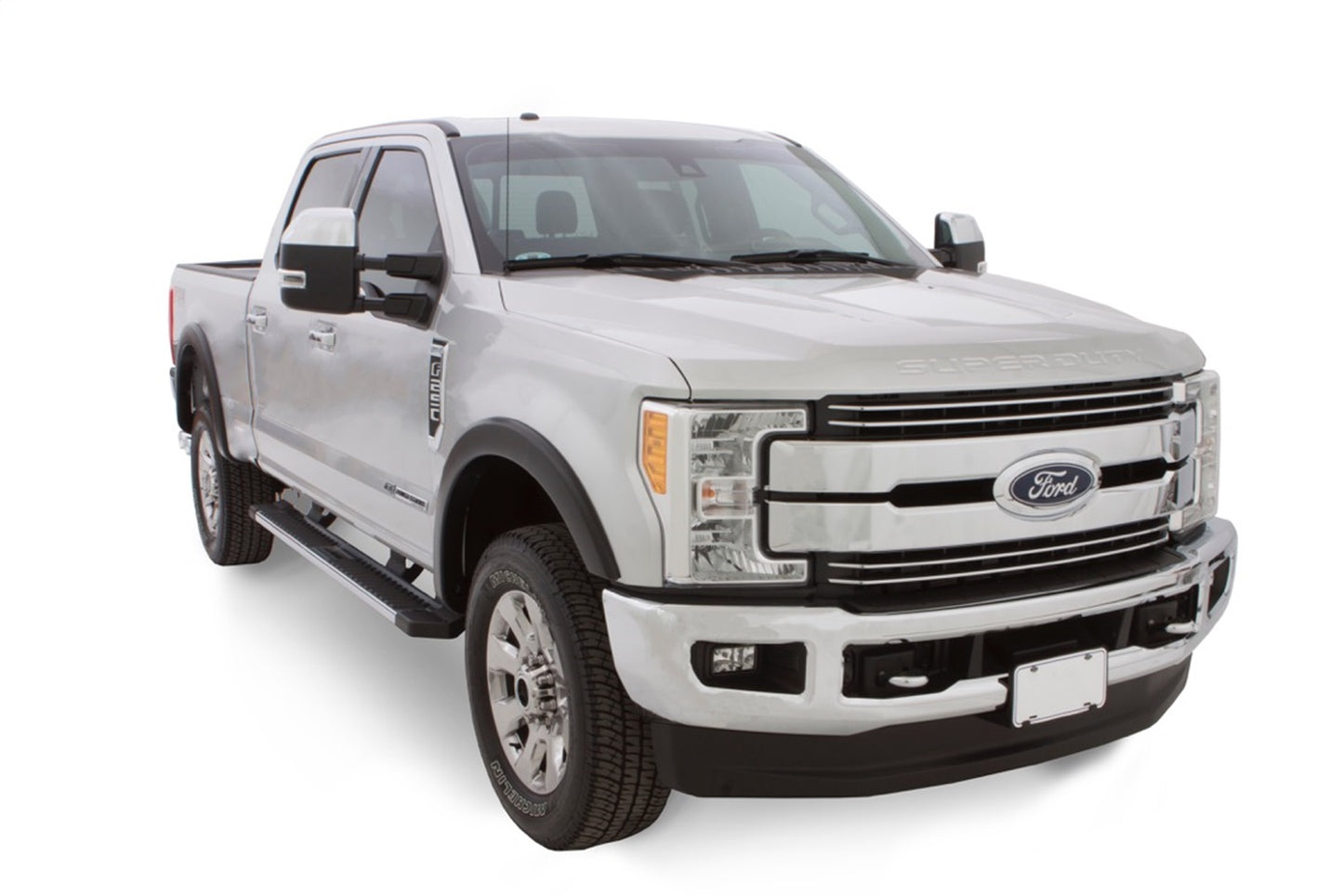 Bushwacker - 20115-02 - Fender Flare -  20115-02 Black OE-Style Smooth Finish Front Fender Flares for 2018-2020 Ford F-150 - P/N: 20115-02