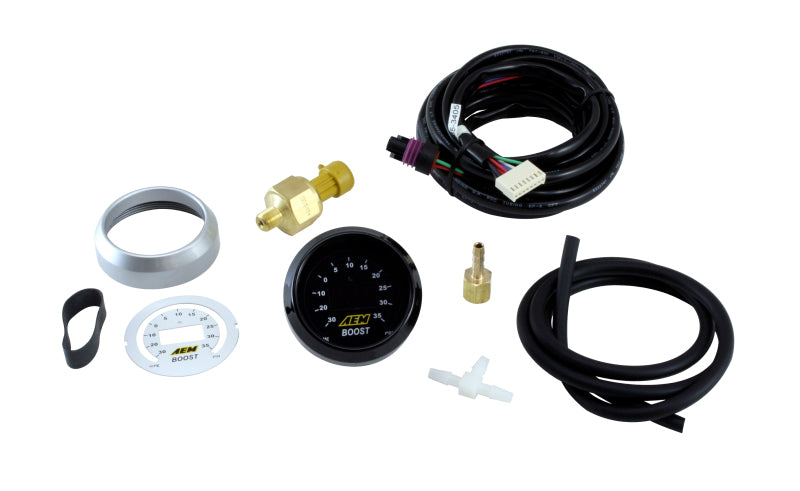AEM 30-4406 52mm Digital Boost Gauge, -30 to 35 PSI
