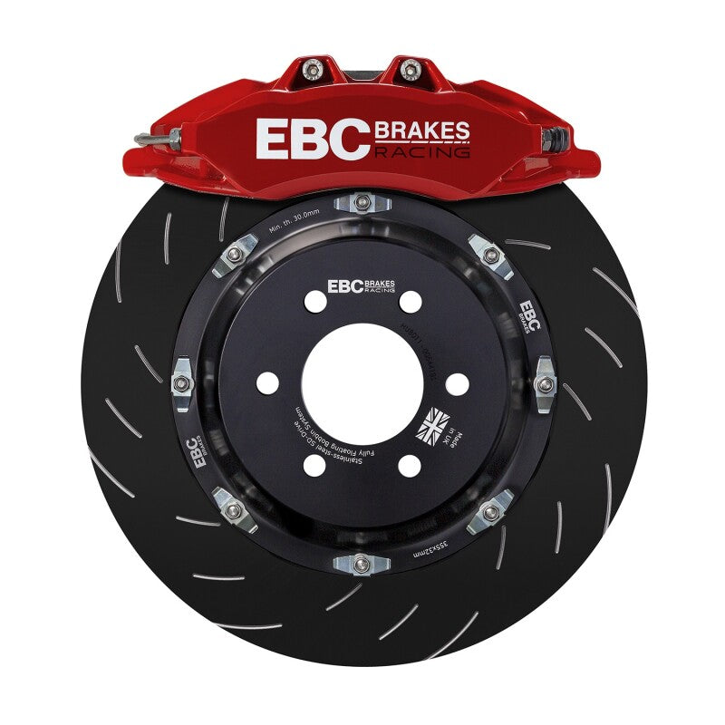 EBC Racing BBK050RED-1 Front Big Brake Kit with Red Apollo-6 Calipers and 380mm Rotors for 2007-2013 BMW M3