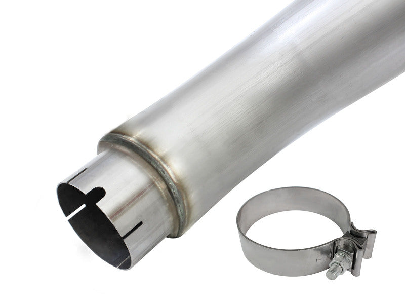 aFe MACH Force XP Large Bore 5-Inch DPF-Back Exhaust with Polished Tip, Part Number 49-02051-1P, for 2013–2015 Dodge Ram 2500 and 3500 6.7L Diesel