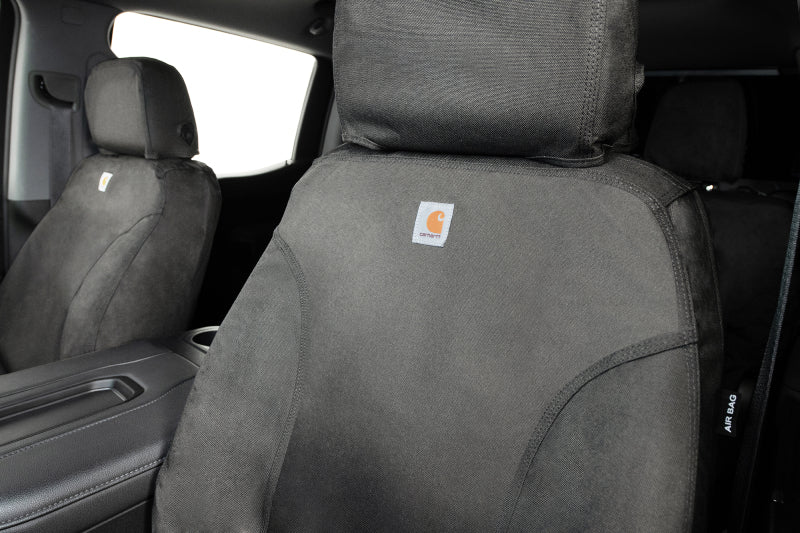 Covercraft Carhartt Super Dux SeatSaver Second Row Custom Seat Cover for Ford F-250, F-350, and F-450 (2019 Models) - Gravel