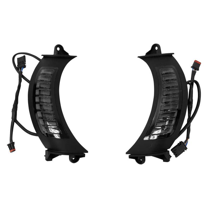 Letric Lighting Fairing Vent Switchback Turn Signal Black - letLLC-5BR-TS