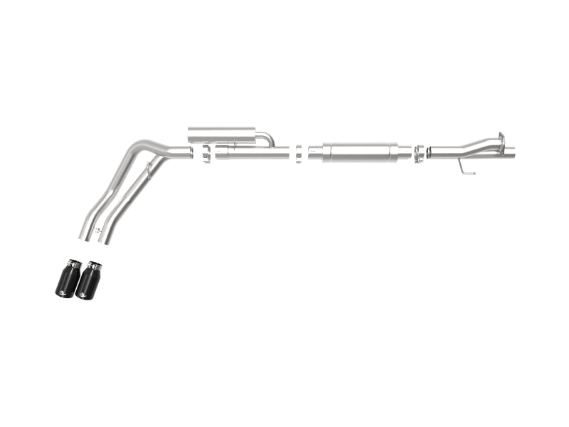 aFe Rebel Series 3-Inch 409 Stainless Steel Cat-Back Exhaust with Black Tips for 2017-2026 Ford F-250/F-350 Super Duty V8