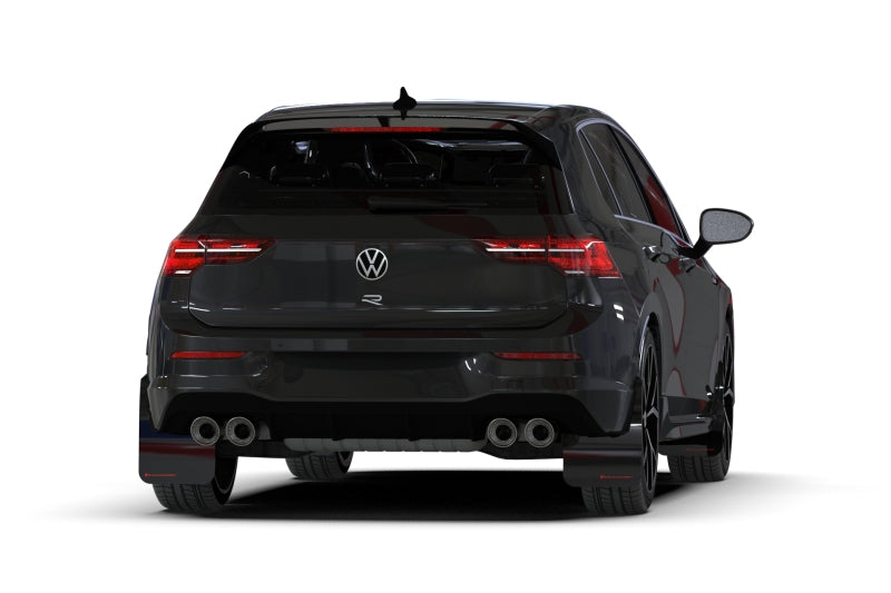 Rally Armor MK8 Volkswagen Golf GTI/R UR Black Mud Flap w/ Gray Logo