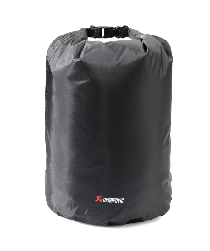 Akrapovic Towel Set with Waterproof Carrying Bag, Black with Red Logo - AKR802310