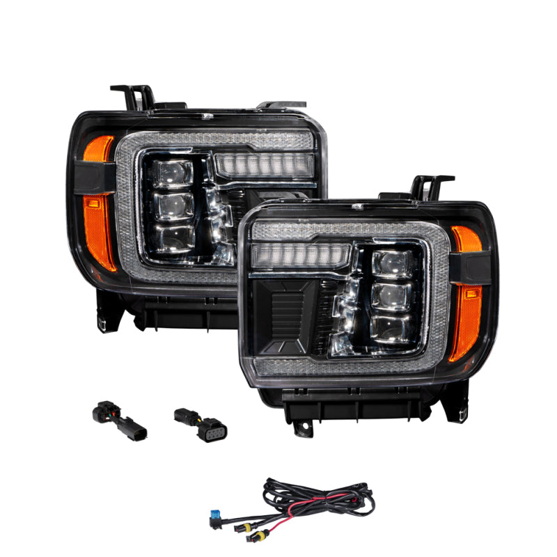 FORM Lighting 2014-2019 GMC Sierra LED Projector Headlights (Pair) - Modern Upgrade and Full Functionality