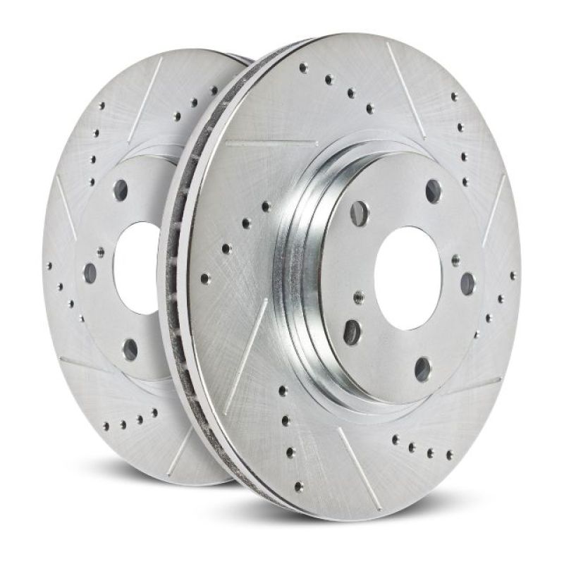 Power Stop 87-93 Ford Mustang Left Side Drilled & Slotted Rotor