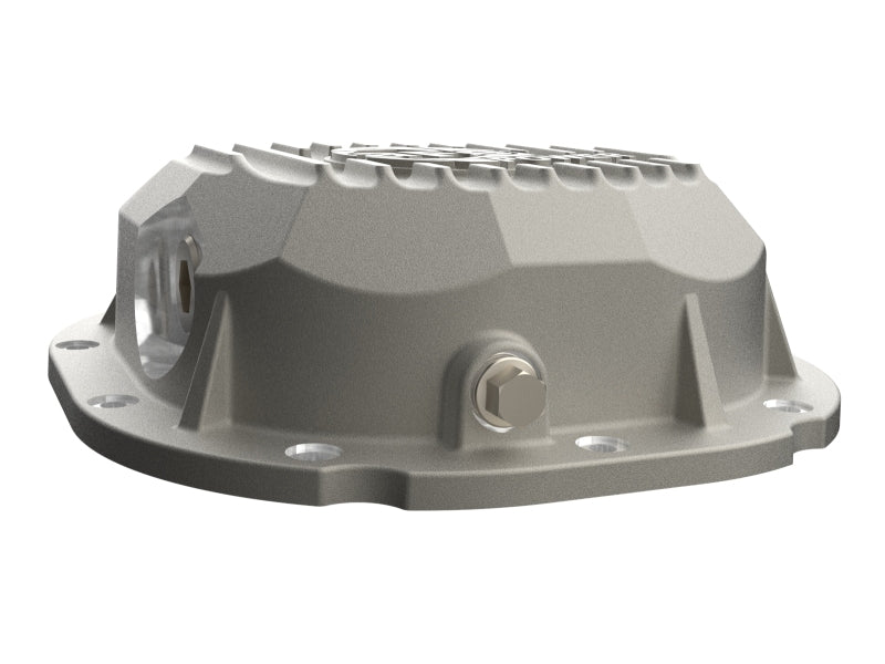 aFe POWER Street Series Rear Differential Cover, Raw with Machined Fins, Ford 8.8 Axle, Part Number 46-71410A