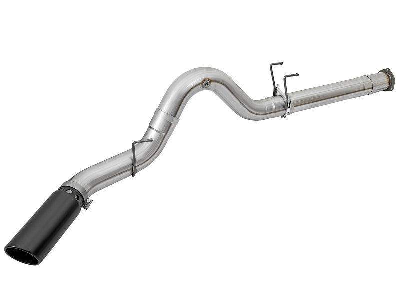 aFe ATLAS 5-Inch DPF-Back Aluminized Steel Exhaust System with Black Tip, Part Number 49-03090-B