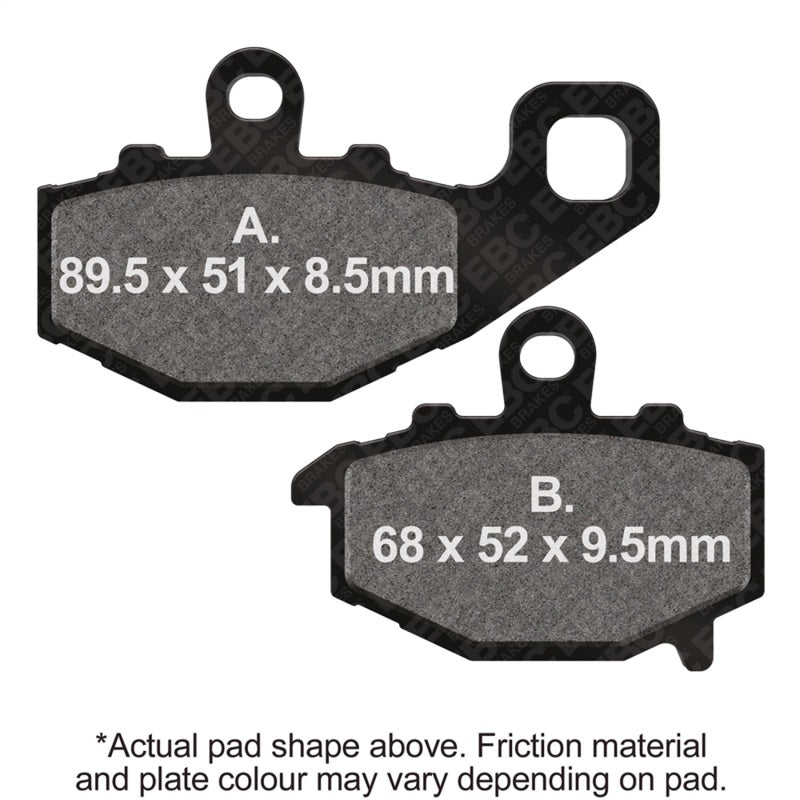 EBC Powersports FA192HH Double-H Sintered Brake Pads for Kawasaki Motorcycles