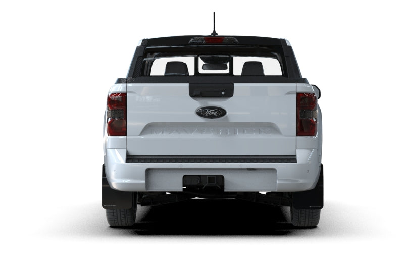 Rally Armor UR Series Mud Flaps for Ford Maverick (2022-2025) - Black with White Logo