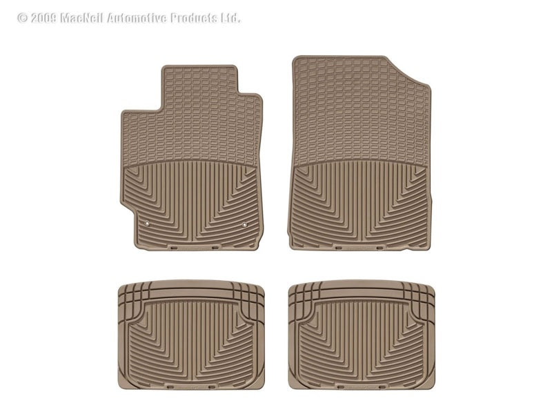 WeatherTech 03-08 Mazda Mazda 6 Front and Rear Rubber Mats - Tan
