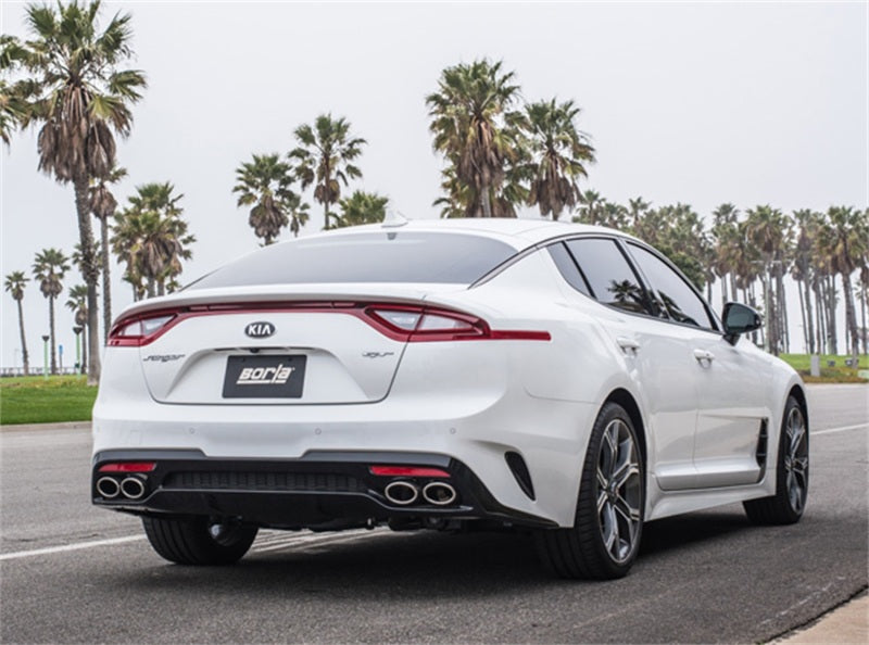 Borla 140736 S-Type Cat-Back Exhaust System for 2018-2021 Kia Stinger GT 3.3L V6 Turbo