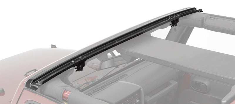 Bestop 07-18 Jeep Wrangler JK Windshield Channel – No-Drill Header Design
