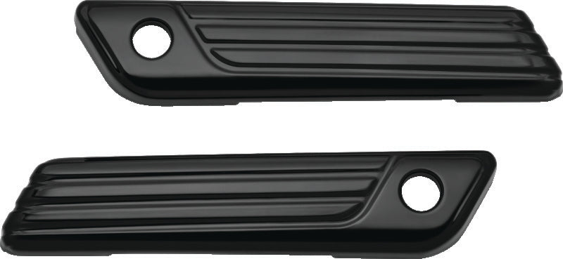 Kuryakyn Tri-Line Gloss Black Saddlebag Hinge Covers - Part Number 6987