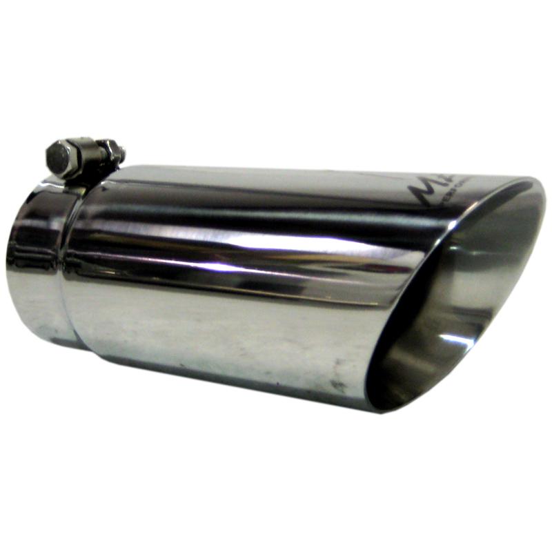 MBRP T5110 Armor Pro Dual-Wall Angled Exhaust Tip, 3.5-Inch Inlet, 4-Inch Outlet