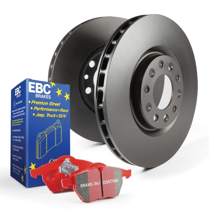 EBC S12K R1044 Rear Brake Pad and Rotor Kit for Subaru Impreza WRX