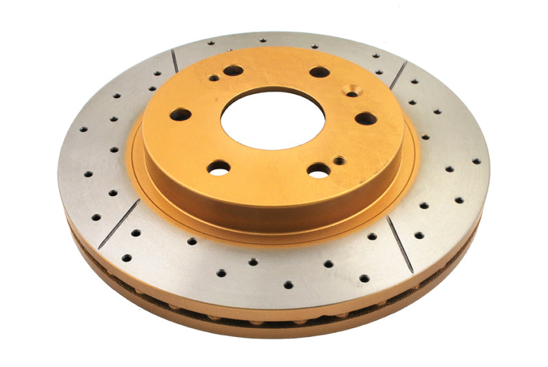 DBA 2010X X Gold Front Drilled and Slotted Brake Rotor for 2005-2019 Chevrolet Silverado 1500