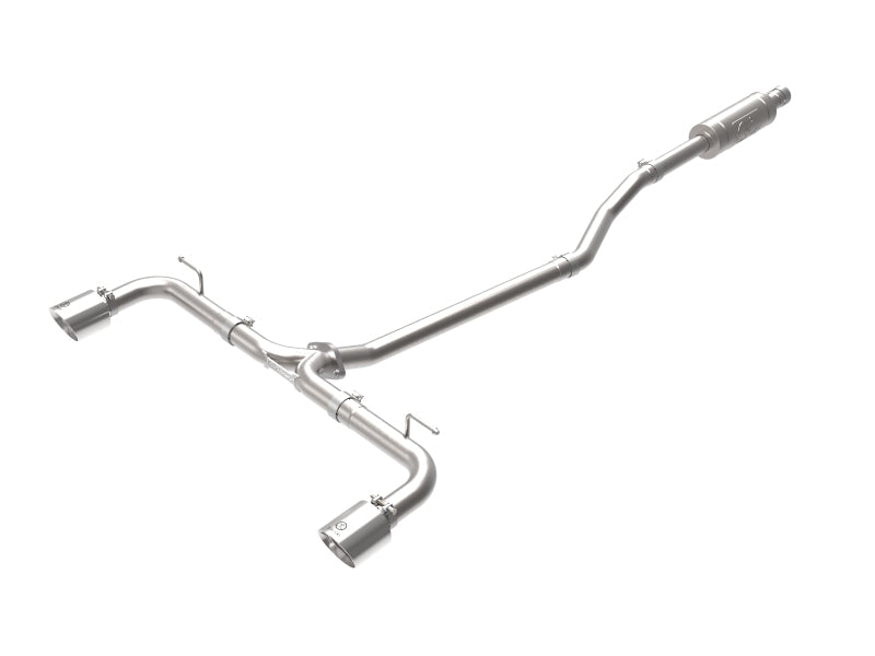 aFe Takeda 49-37015-P 2.5-Inch 304 Stainless Steel Cat-Back Exhaust with Polished Tips for 2014-2018 Mazda 3 Hatchback
