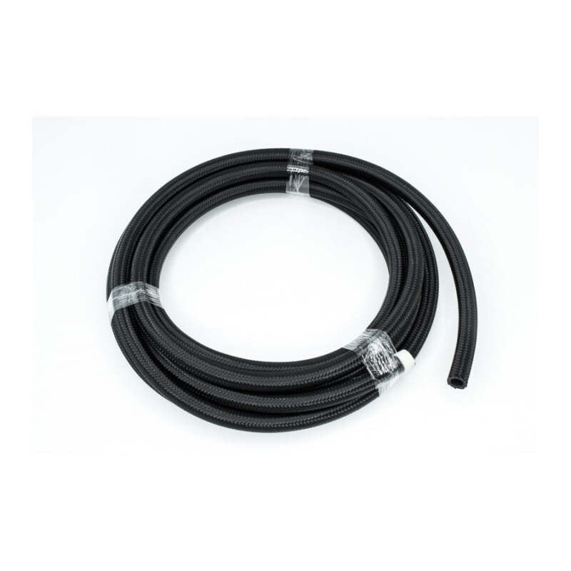 DeatschWerks 8AN Black Nylon Braided CPE Fuel Hose, 20 Feet - DWK6-02-0816-20