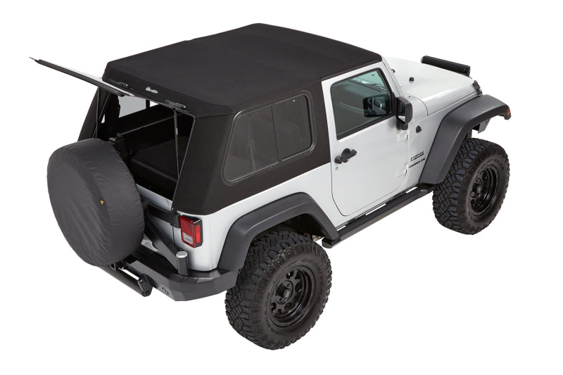 Bestop Trektop Pro for Jeep Wrangler JK 2-Door 2007-2018 - Premium Black Twill