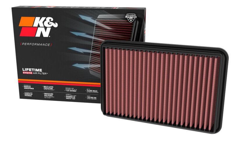 K&N Engineering 33-5115 High-Flow Replacement Air Filter for 2021–2024 Ram 1500 6.2L V8