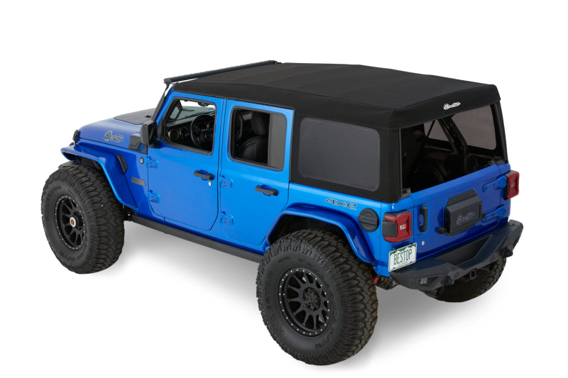 Bestop 18-26 Jeep Wrangler JL 4-Door Supertop in Black Diamond
