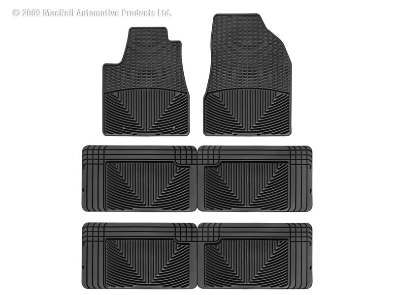 WeatherTech 97-98 Pontiac Trans Sport Front/Rear/and Rear Rubber Mats - Black