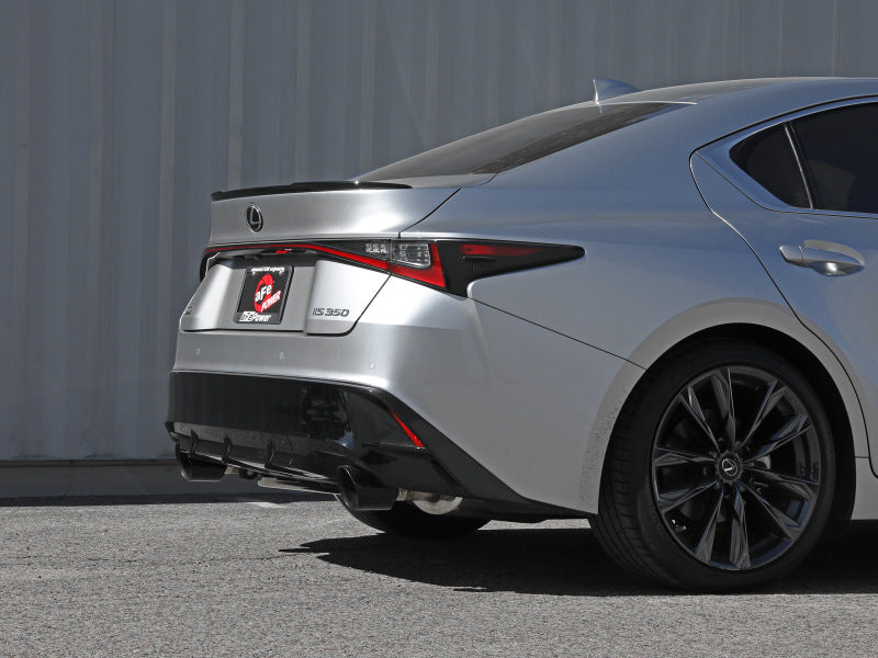 aFe Takeda 49-36060-B Axle-Back Exhaust System with Black Tips for 2014-2023 Lexus IS350 3.5L V6