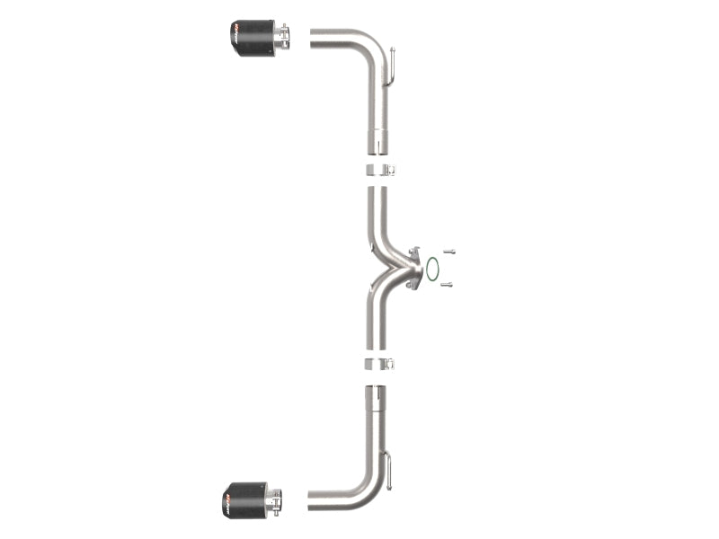 aFe Takeda Axle-Back Exhaust System with Carbon Fiber Tips for 2014–2018 Mazda 3 Hatchback 2.0L/2.5L
