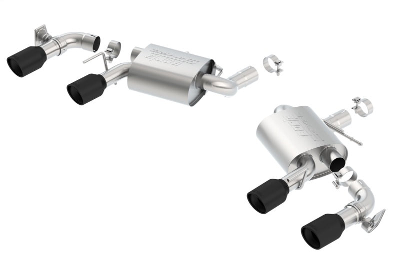 Borla 11924CB S-Type Axle-Back Exhaust System for 2016-2024 Chevrolet Camaro SS and 2020-2024 LT1 6.2L V8 with NPP Valves