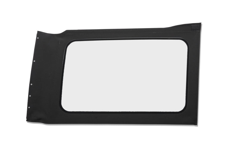 Bestop OE JL Replacement Windows for Jeep Wrangler JL 2018-2026 – Right Hand Quarter Window in Black Twill with Clear Glass
