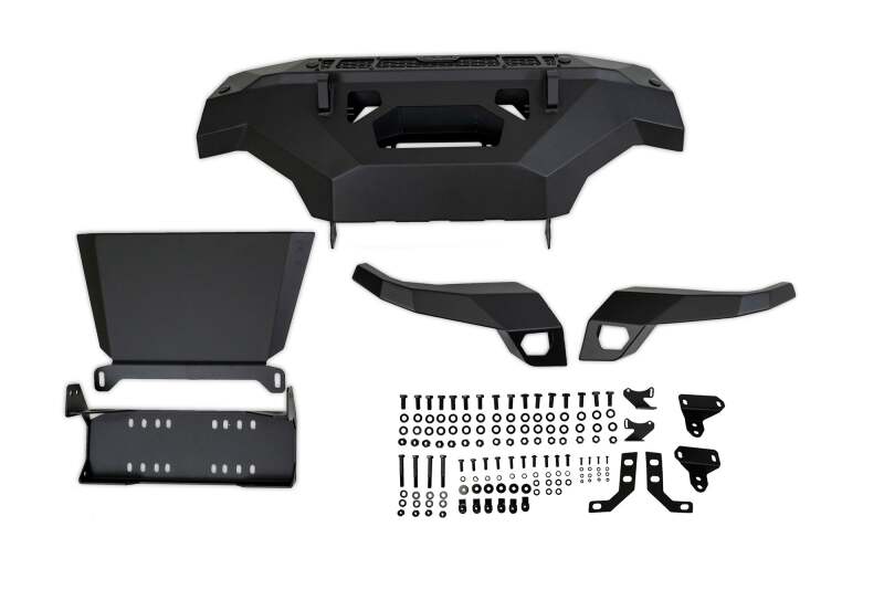 DV8 Offroad Spec Series Front Bumper for 2019-2021 GMC Sierra 1500, Part Number DVEFBGC1-02