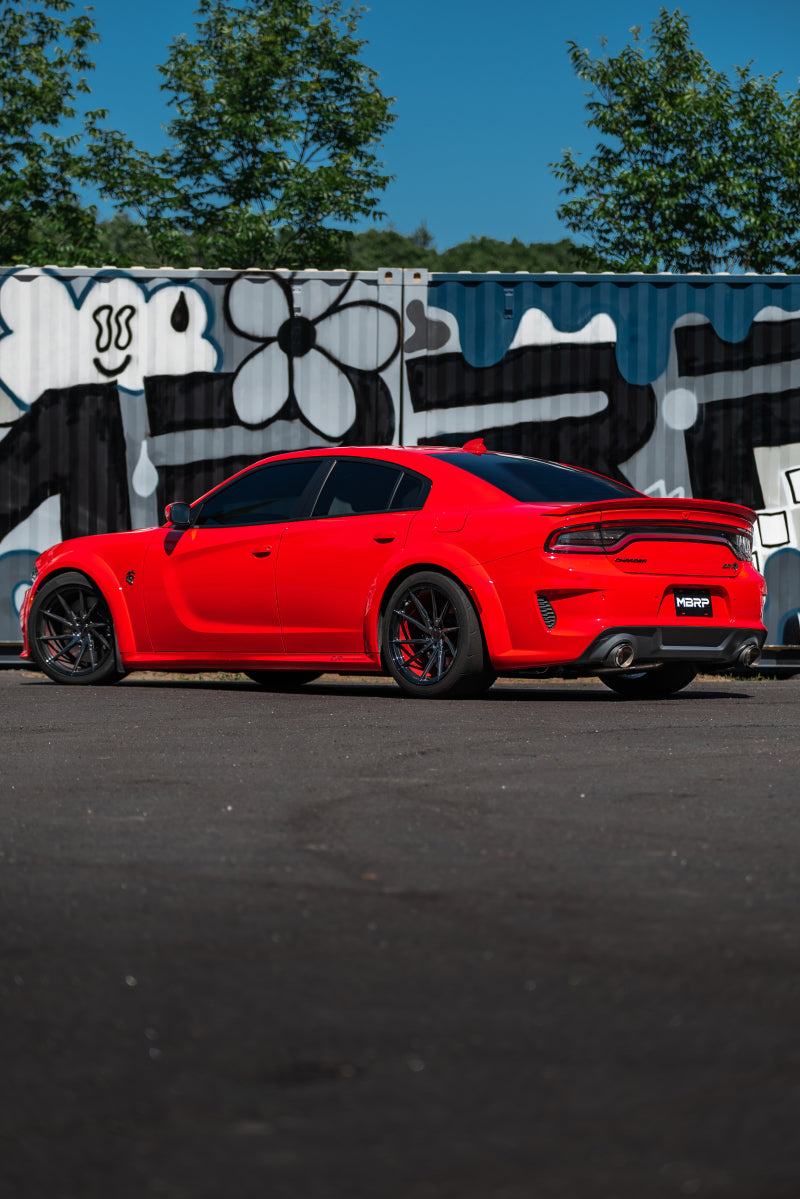 MBRP Armor Pro Cat-Back Exhaust System with Carbon Fiber Tips for 2015–2017 Dodge Charger