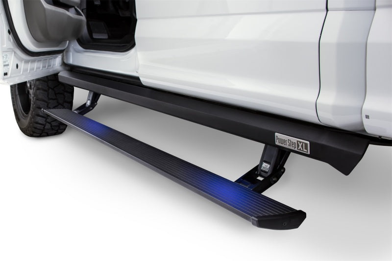 AMP Research PowerStep XL Electric Running Boards, Part Number 77148-01A, for 2013–2017 Ram 2500/3500 Mega Cab
